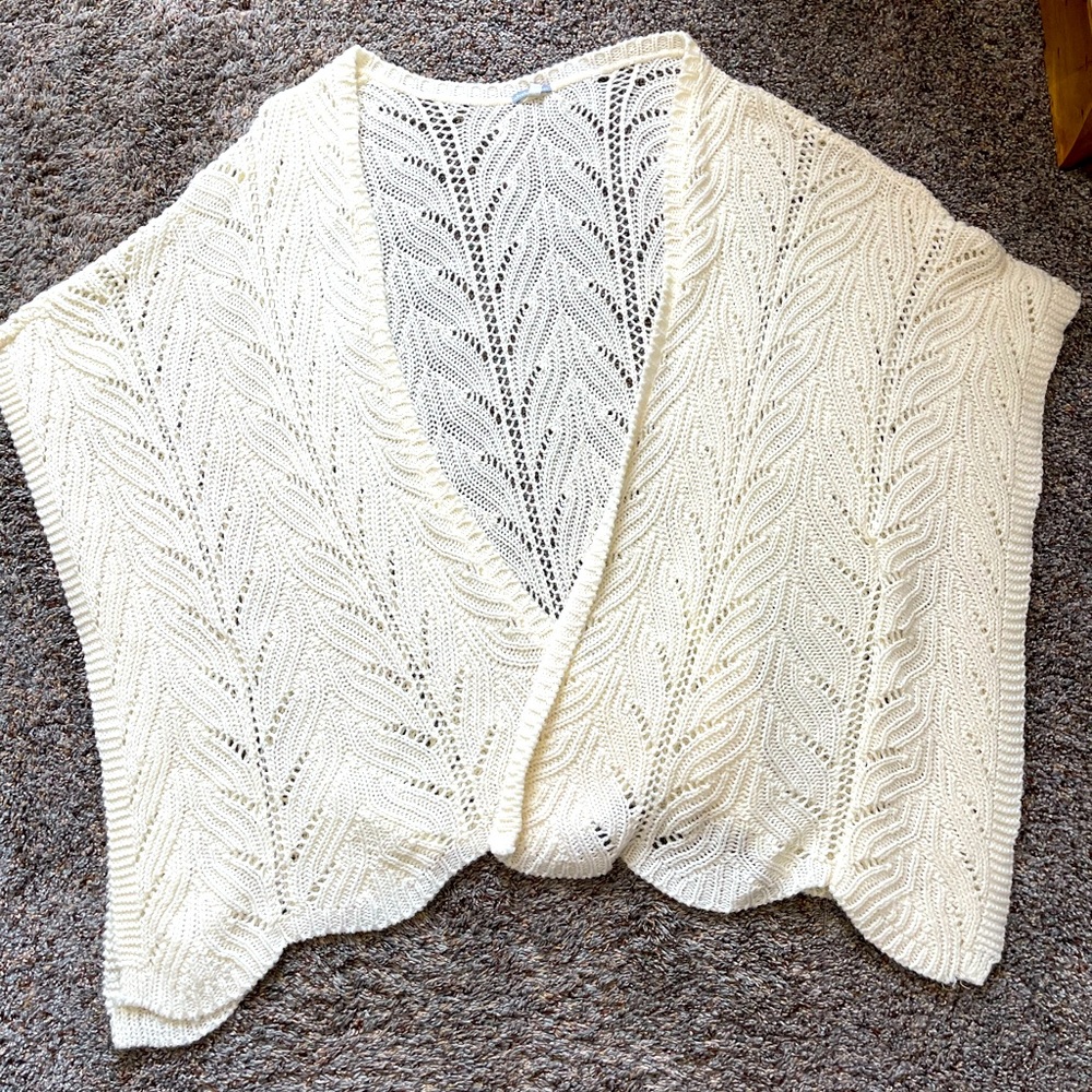 Charlotte Russe Cable Knit Poncho